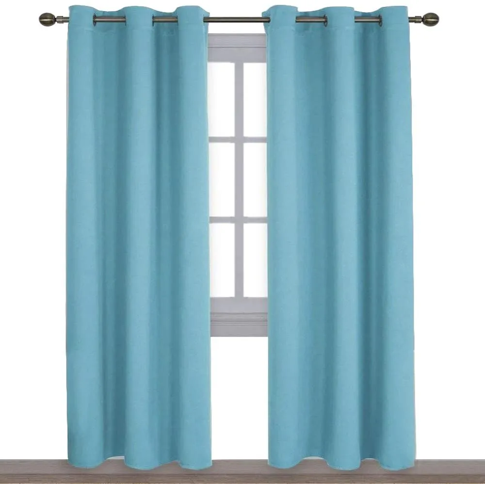 Light Blocking Curtain Soft Fabric 1 Pair