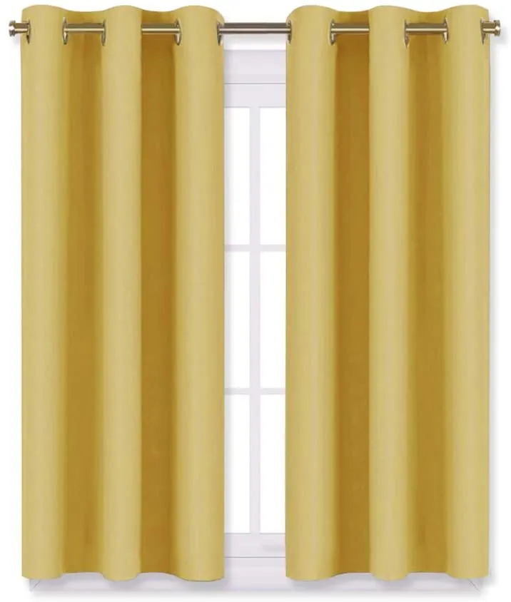 Light Blocking Curtain Soft Fabric 1 Pair