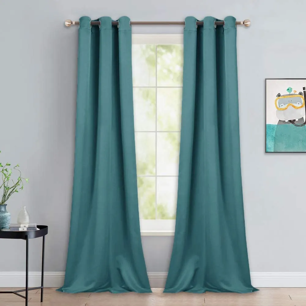 Light Blocking Curtain Soft Fabric 1 Pair