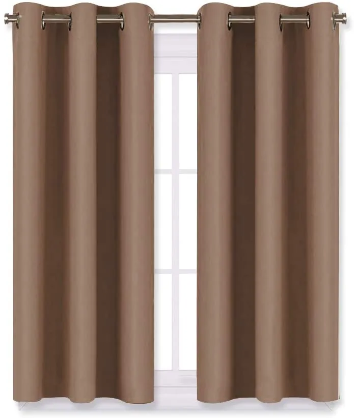 Light Blocking Curtain Soft Fabric 1 Pair