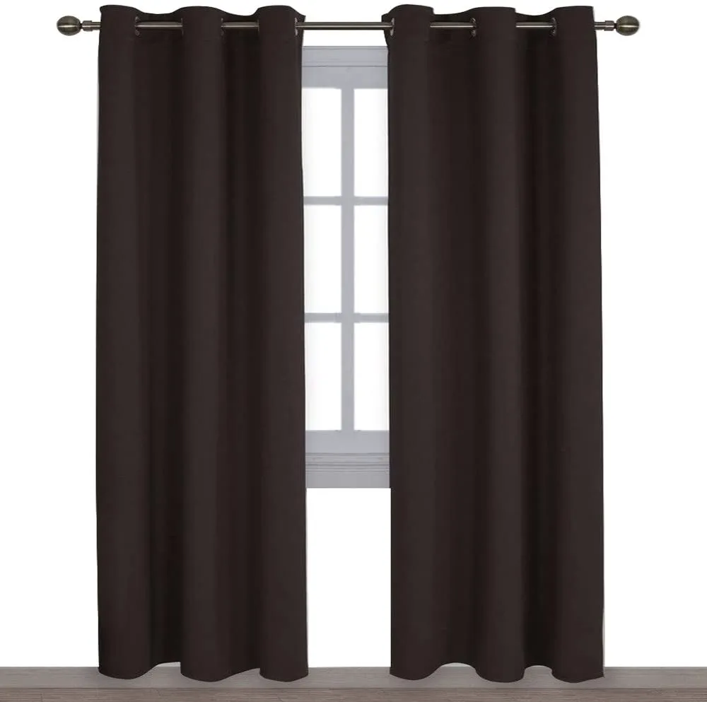 Light Blocking Curtain Soft Fabric 1 Pair