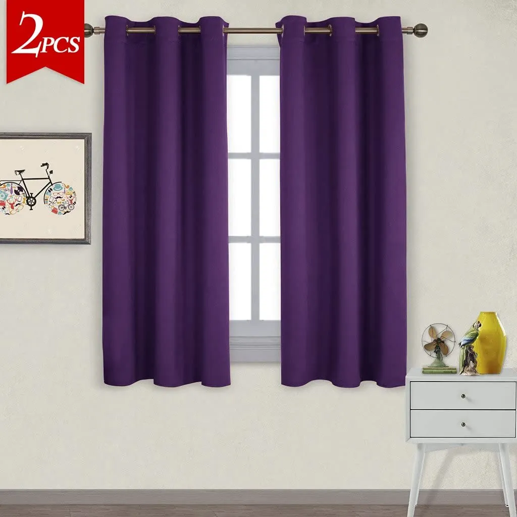 Light Blocking Curtain Soft Fabric 1 Pair