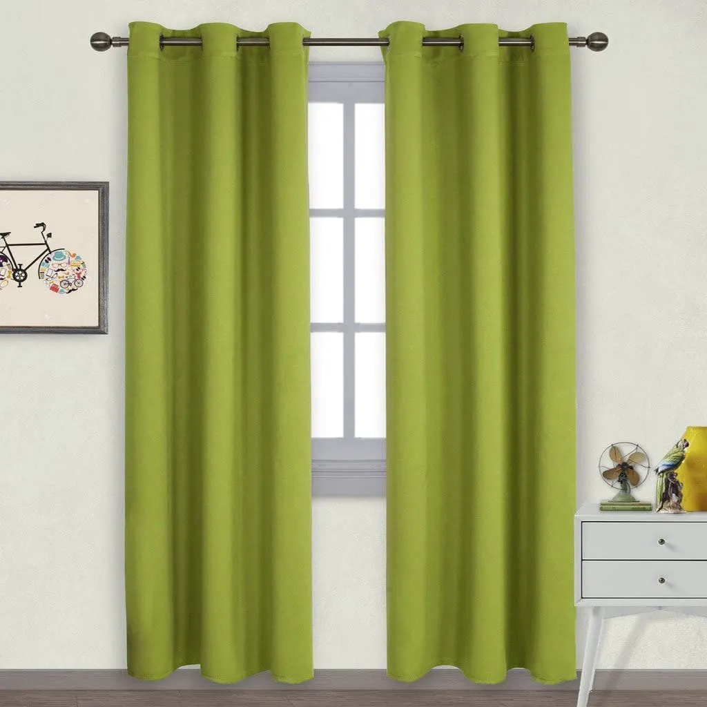 Light Blocking Curtain Soft Fabric 1 Pair