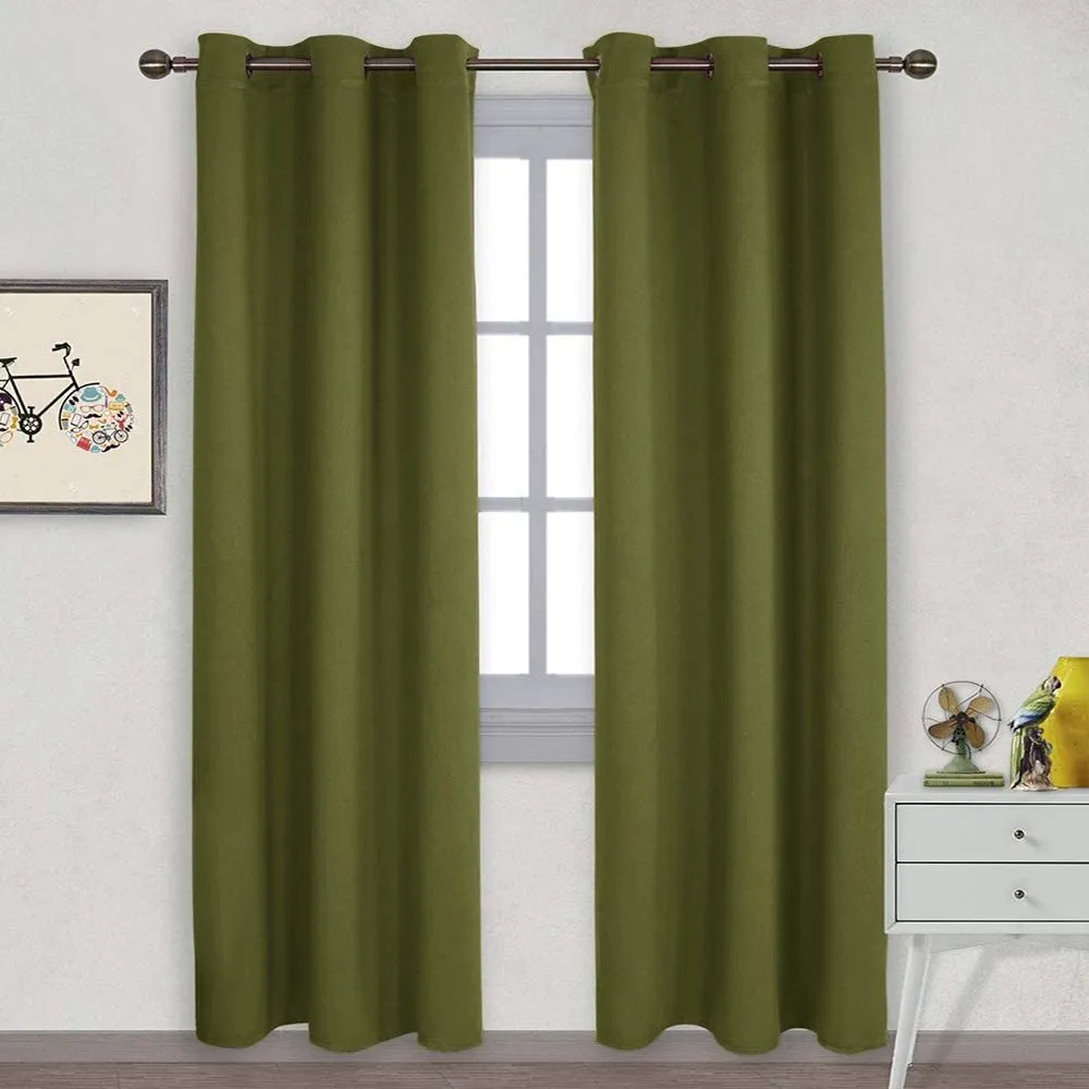 Light Blocking Curtain Soft Fabric 1 Pair