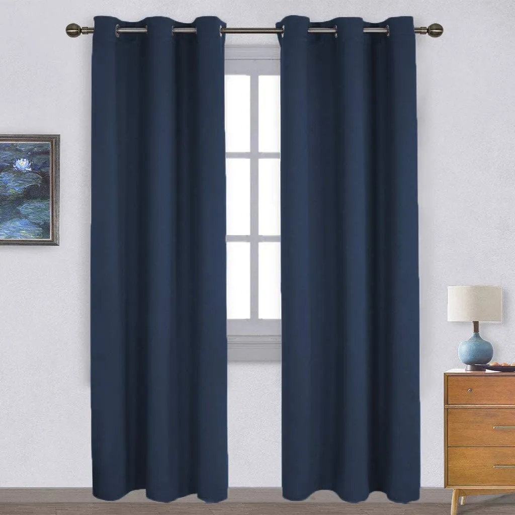 Light Blocking Curtain Soft Fabric 1 Pair