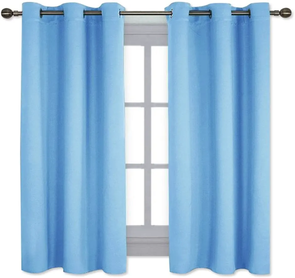 Light Blocking Curtain Soft Fabric 1 Pair