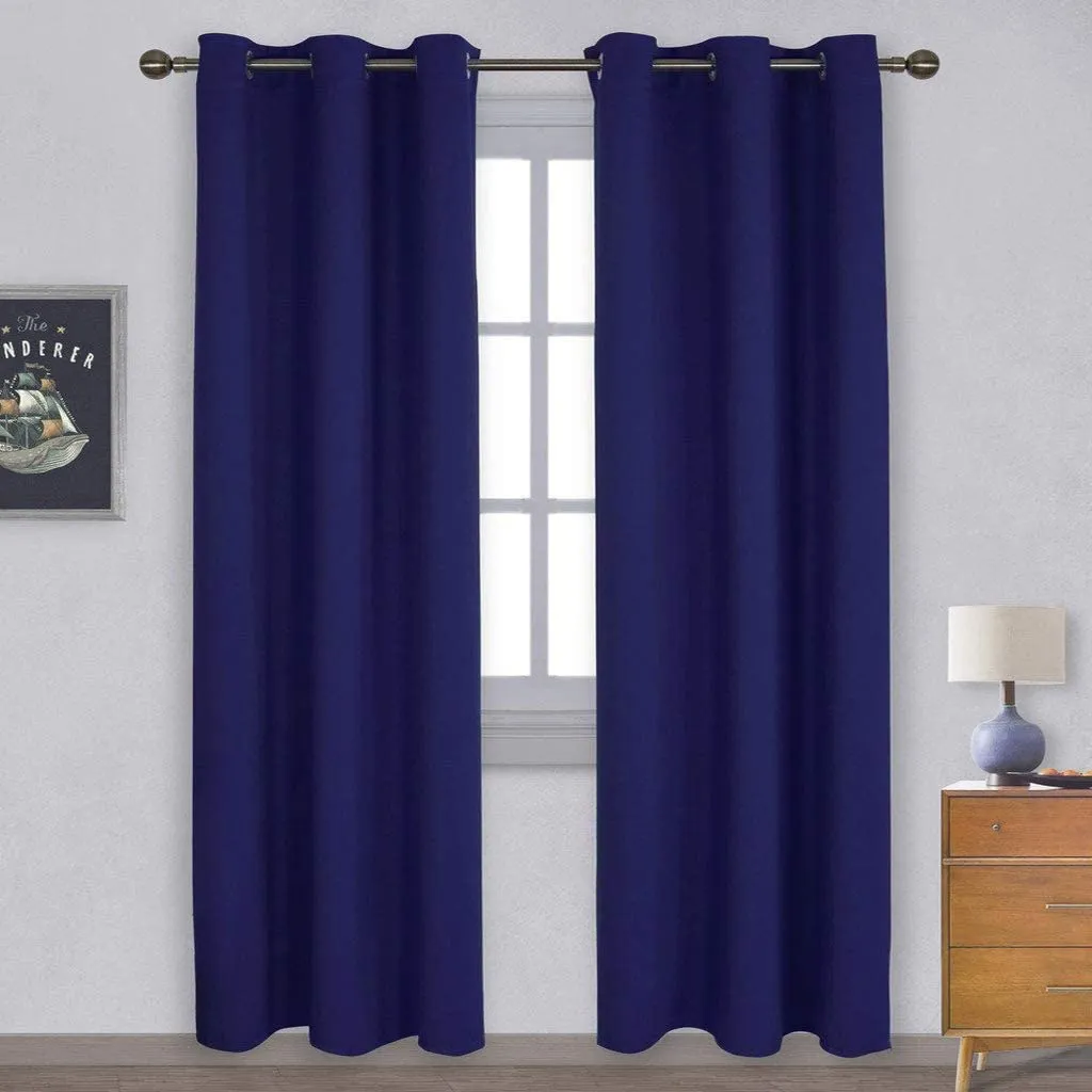 Light Blocking Curtain Soft Fabric 1 Pair