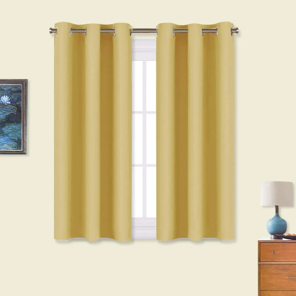 Light Blocking Curtain Soft Fabric 1 Pair