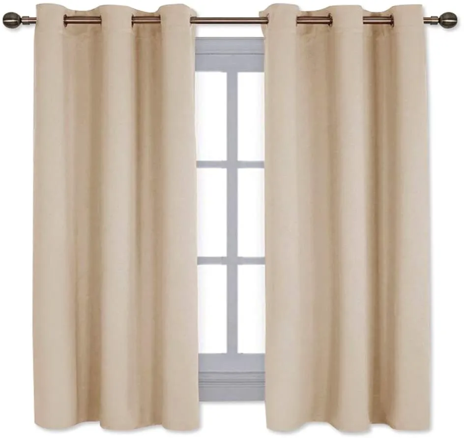 Light Blocking Curtain Soft Fabric 1 Pair