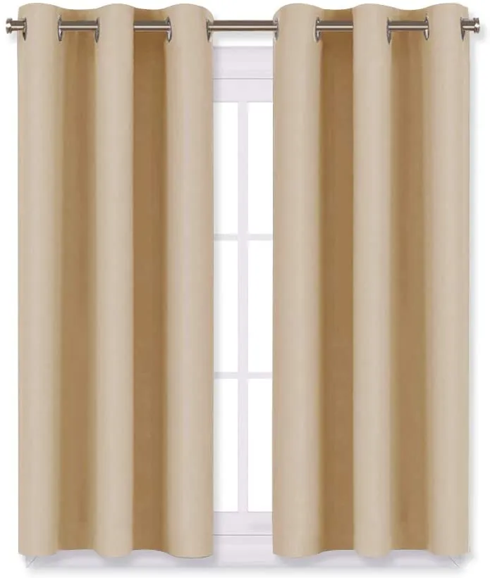 Light Blocking Curtain Soft Fabric 1 Pair