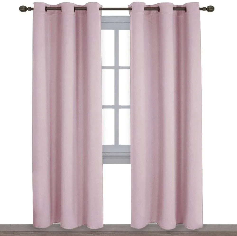 Light Blocking Curtain Soft Fabric 1 Pair