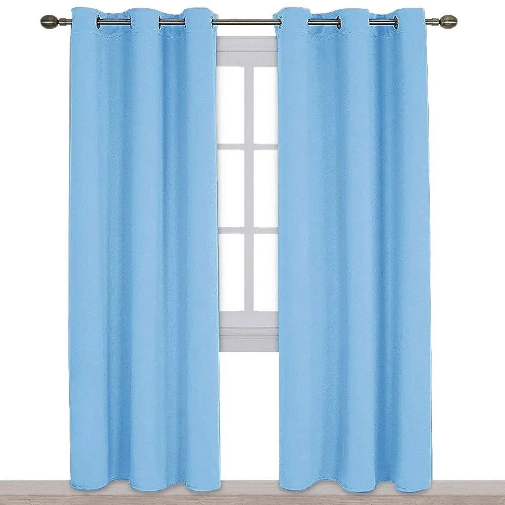 Light Blocking Curtain Soft Fabric 1 Pair