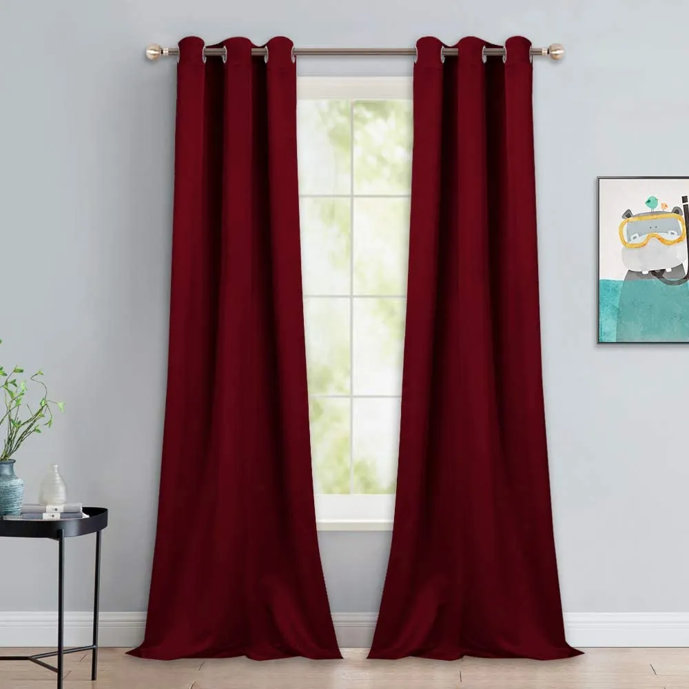 Light Blocking Curtain Soft Fabric 1 Pair