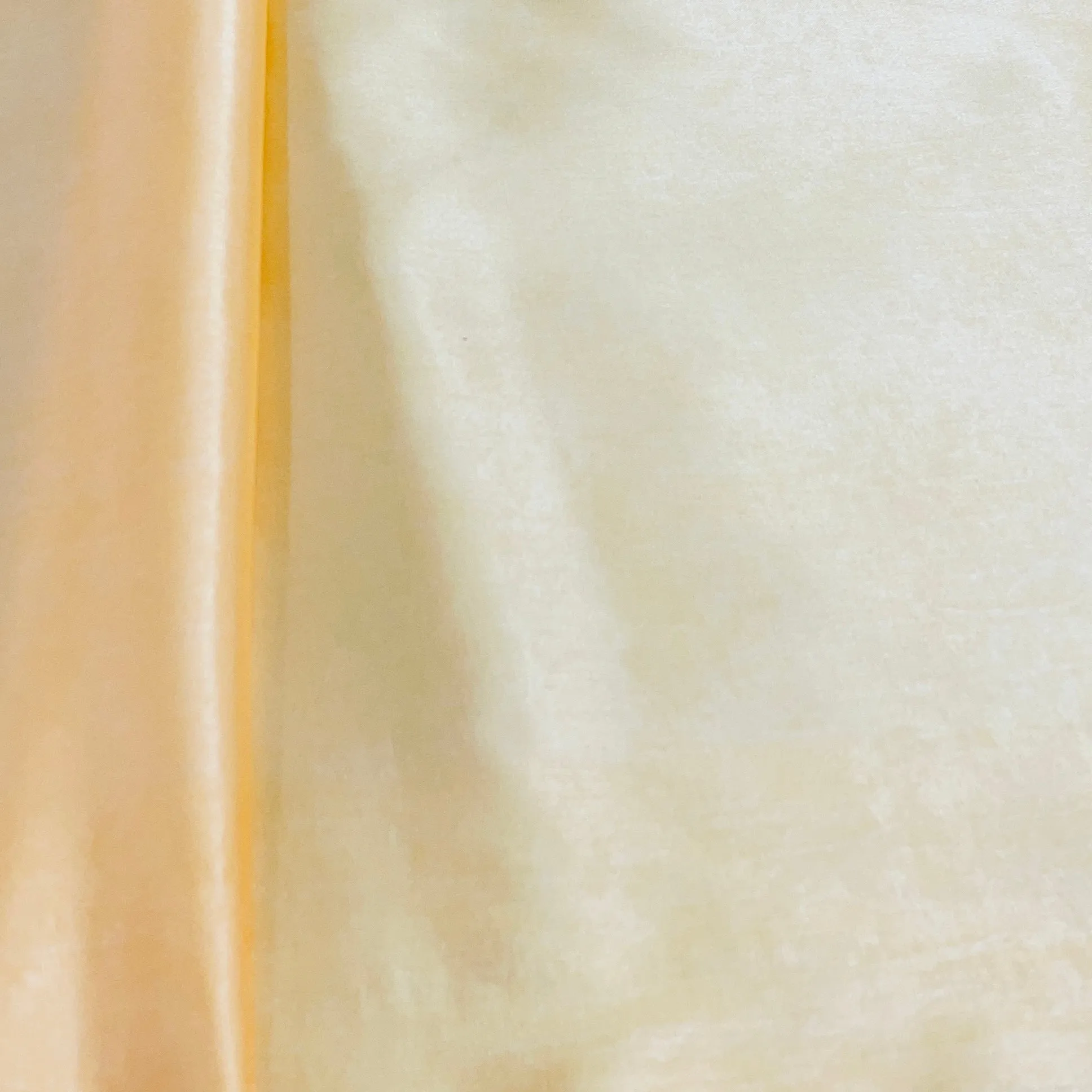 Light Orange Solid Satin Fabric