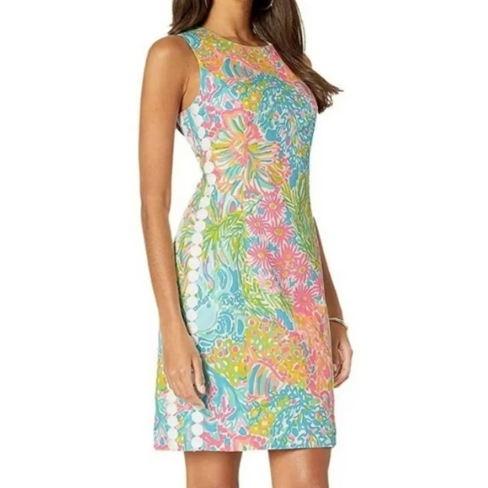 Lilly Pulitzer Mila Stretch Shift dress in Lover's Coral