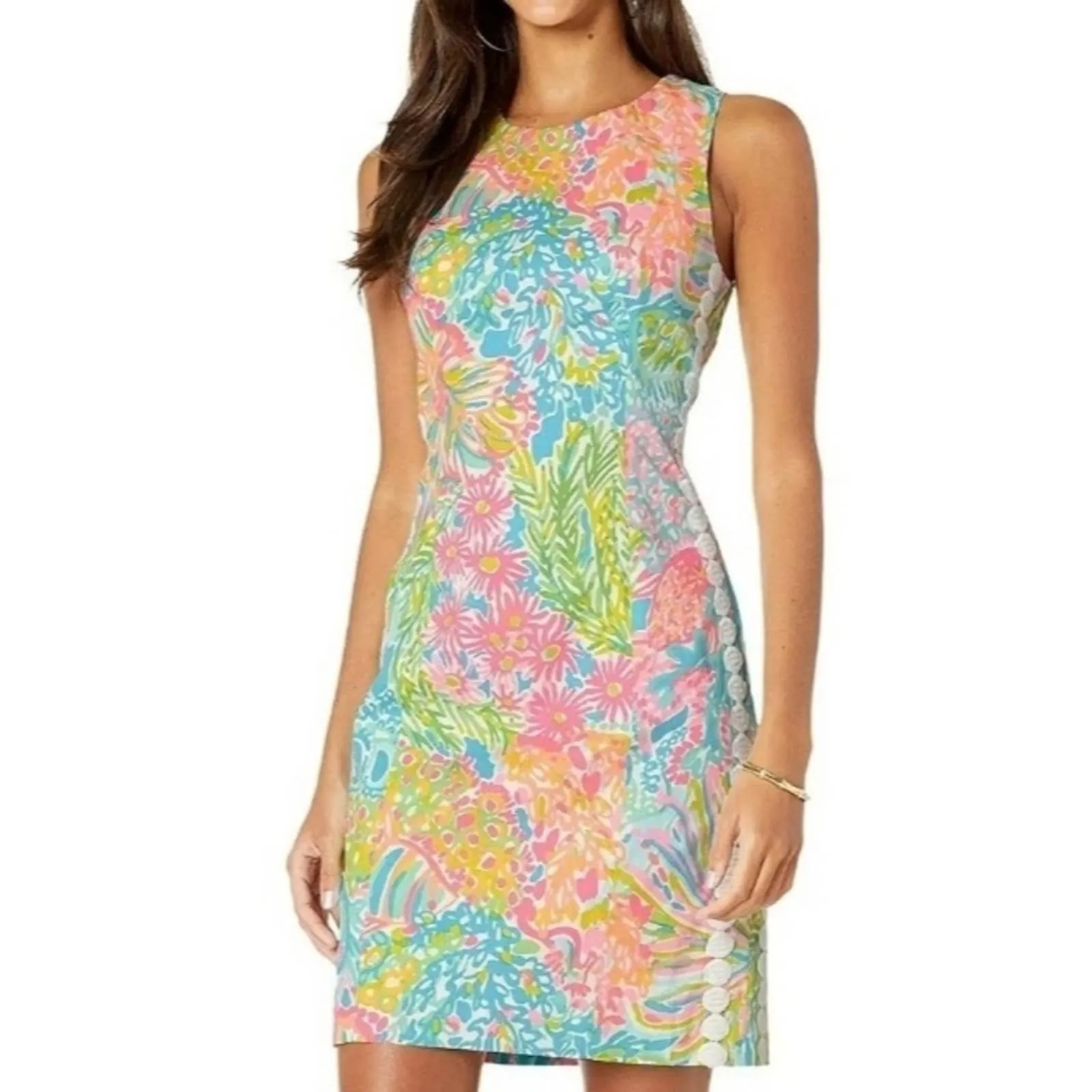 Lilly Pulitzer Mila Stretch Shift dress in Lover's Coral