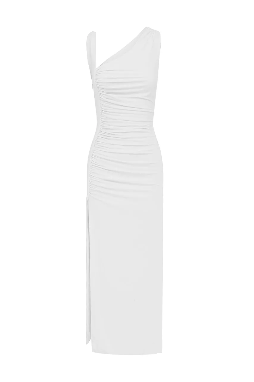 LYDIE MIDI DRESS - WHITE