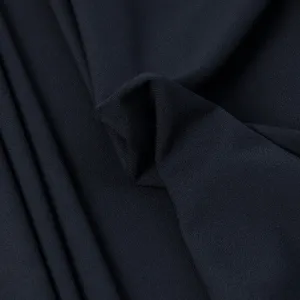 Midnight Blue Stretchy Crepe Fabric 263