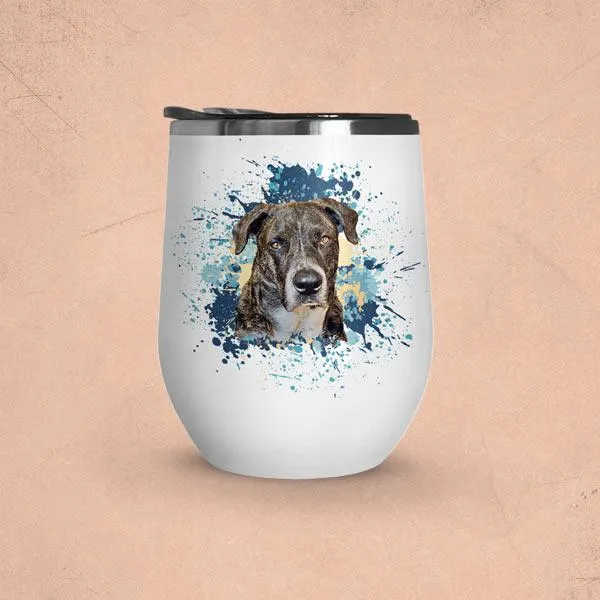 Original Pet Pop Art Wine Tumbler