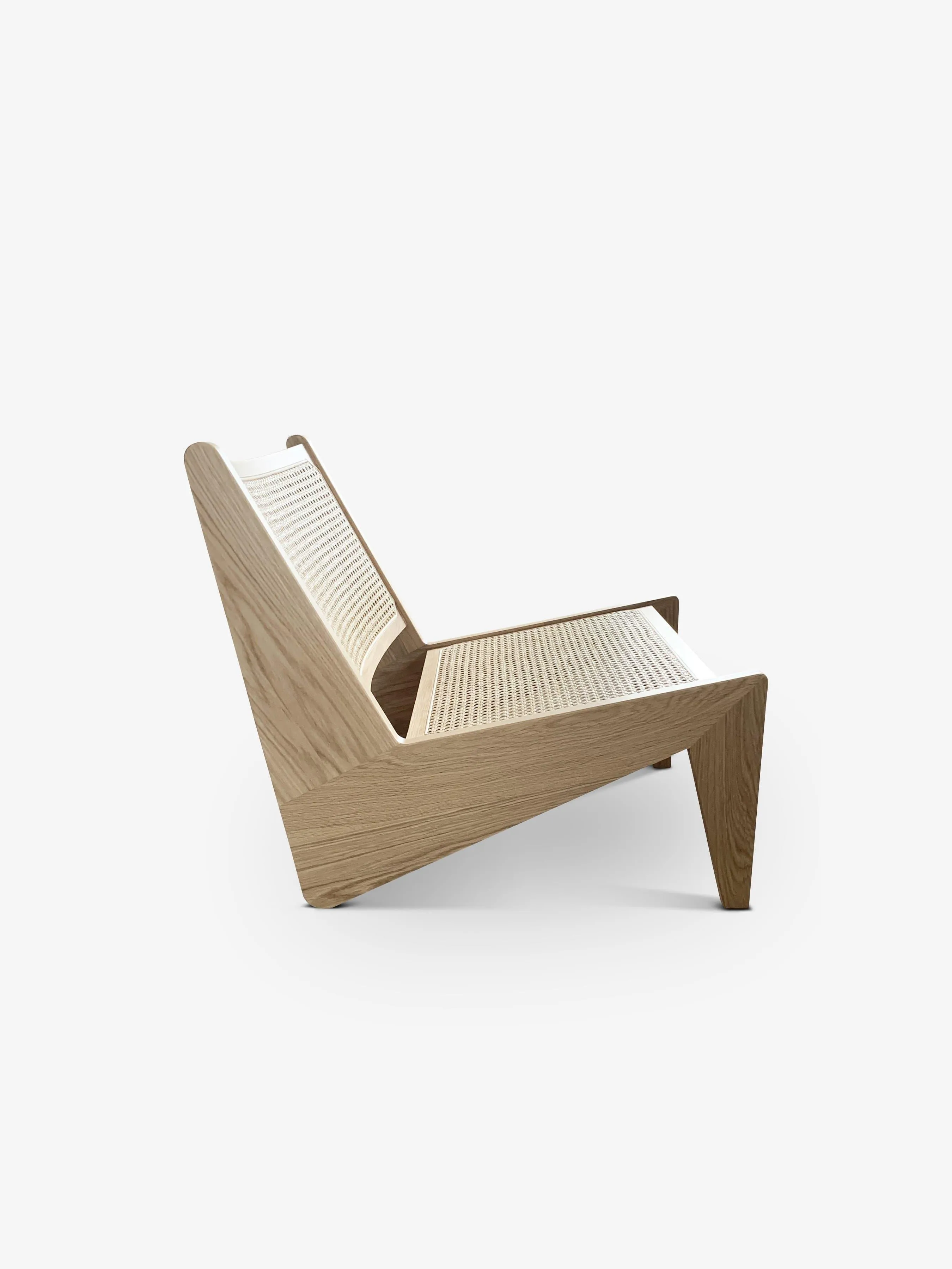 Pierre Jeanneret 1958 Kangaroo Chair in Oak by Cassina