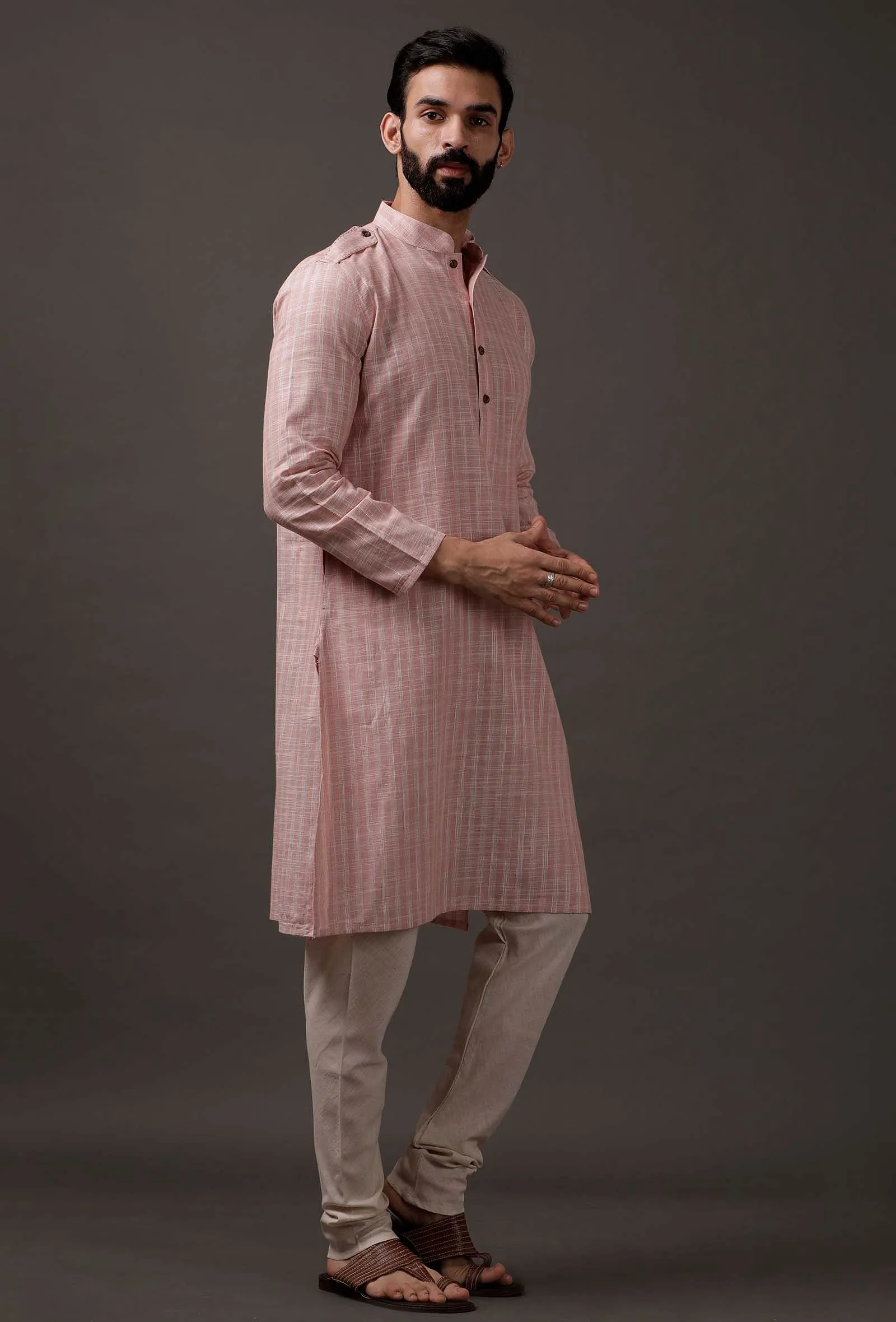 Pink Beige Kurta