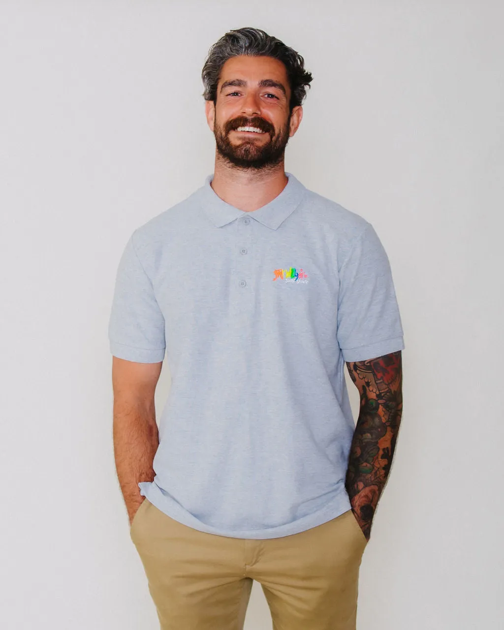 Polo Shirt Heather Grey