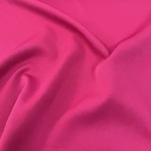 Premium Magenta Pink Solid Banana Crepe Fabric