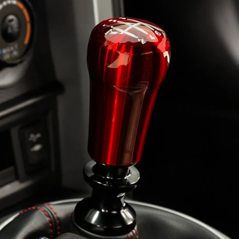 Raceseng Rondure Shift Knob (Gate 1 Engraving) M12x1.25mm Adapter - Red Translucent