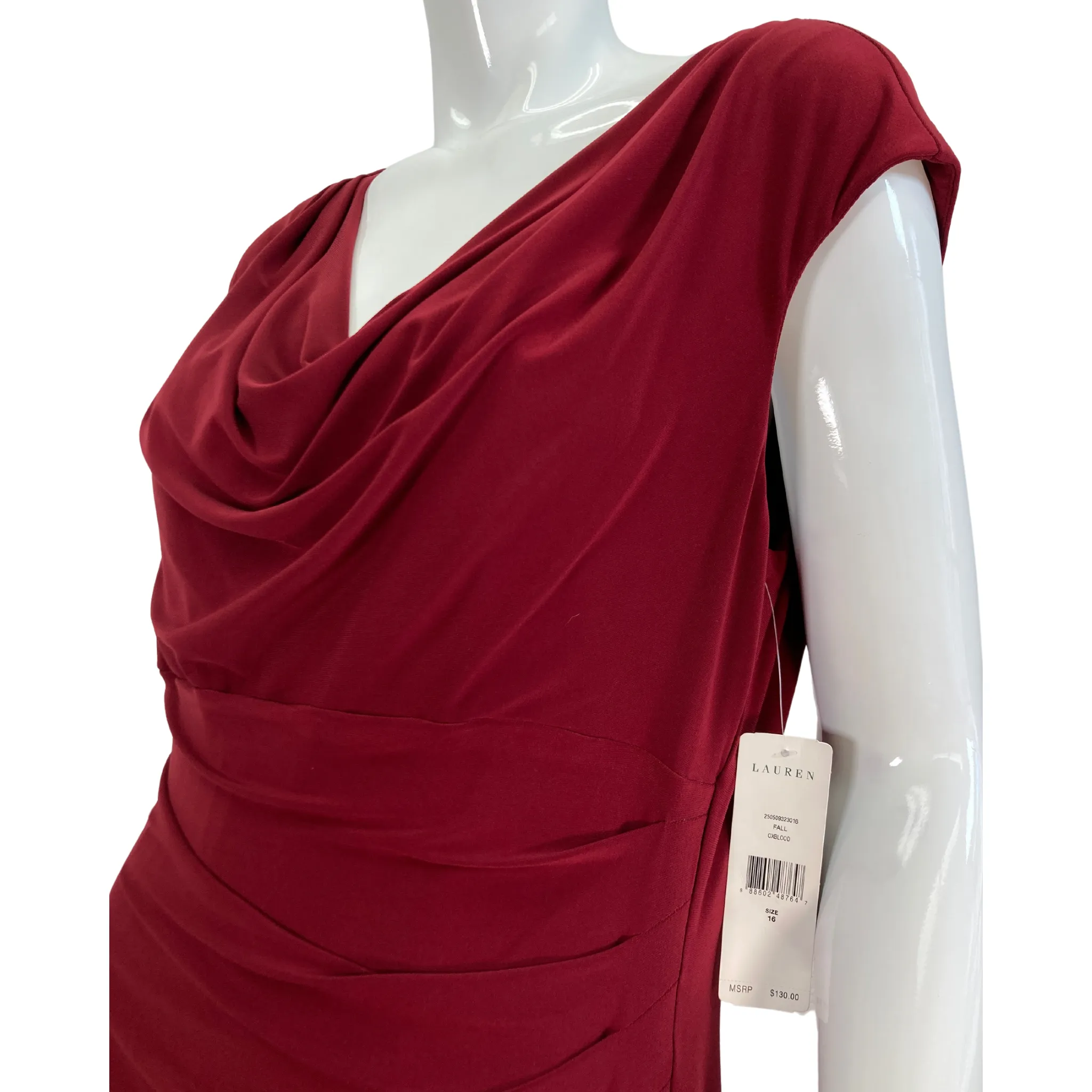 Ralph Lauren Burgundy Dress