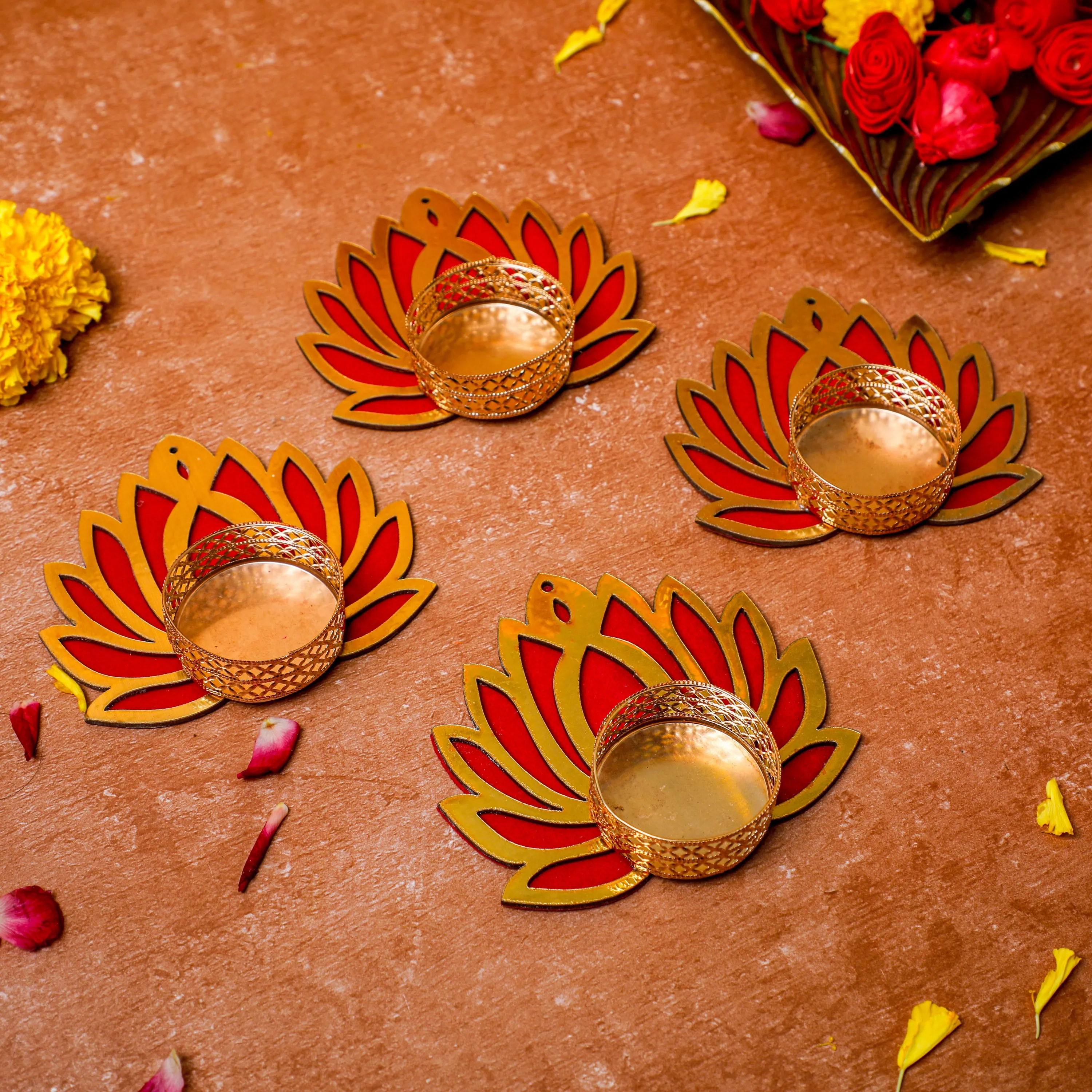 Rangoli Lotus Diya