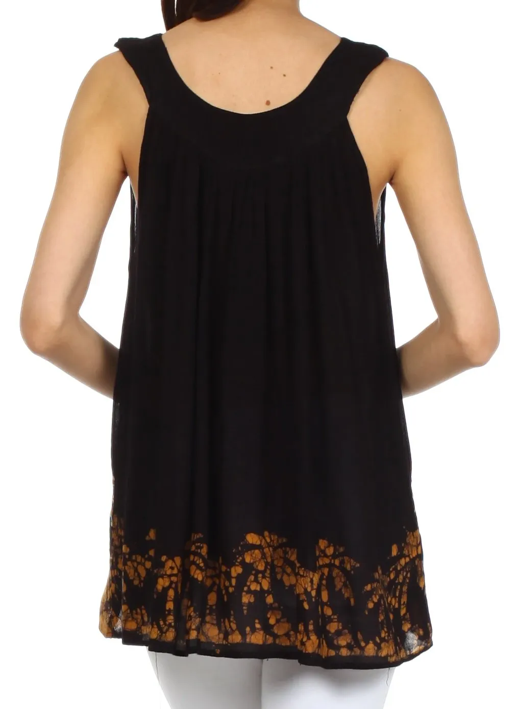 Sakkas Oasis Gauzy Crepe Sleeveless Blouse