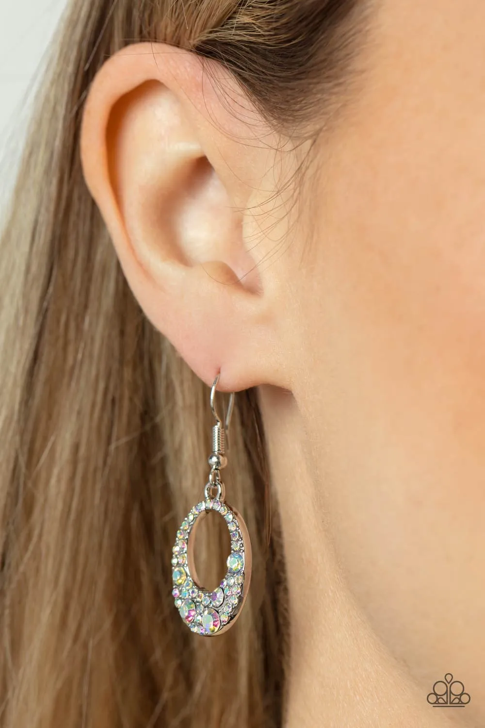 Showroom Sizzle - Multi Colored Earrings - Paparazzi Accessories