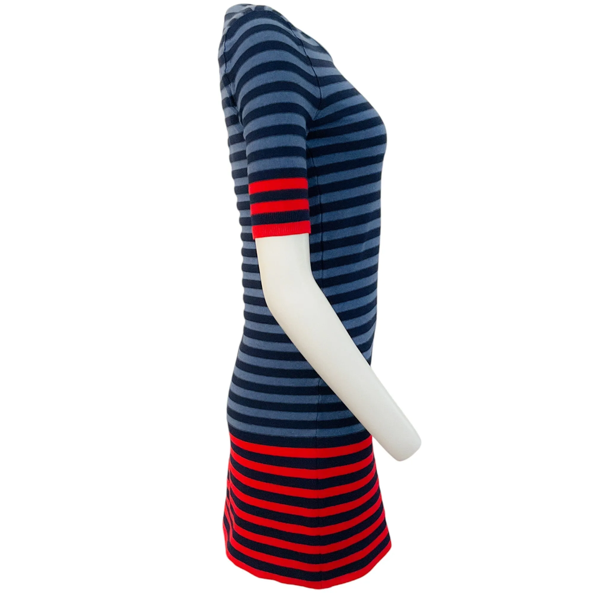 Sonia Rykiel Red / Blue Striped Dress