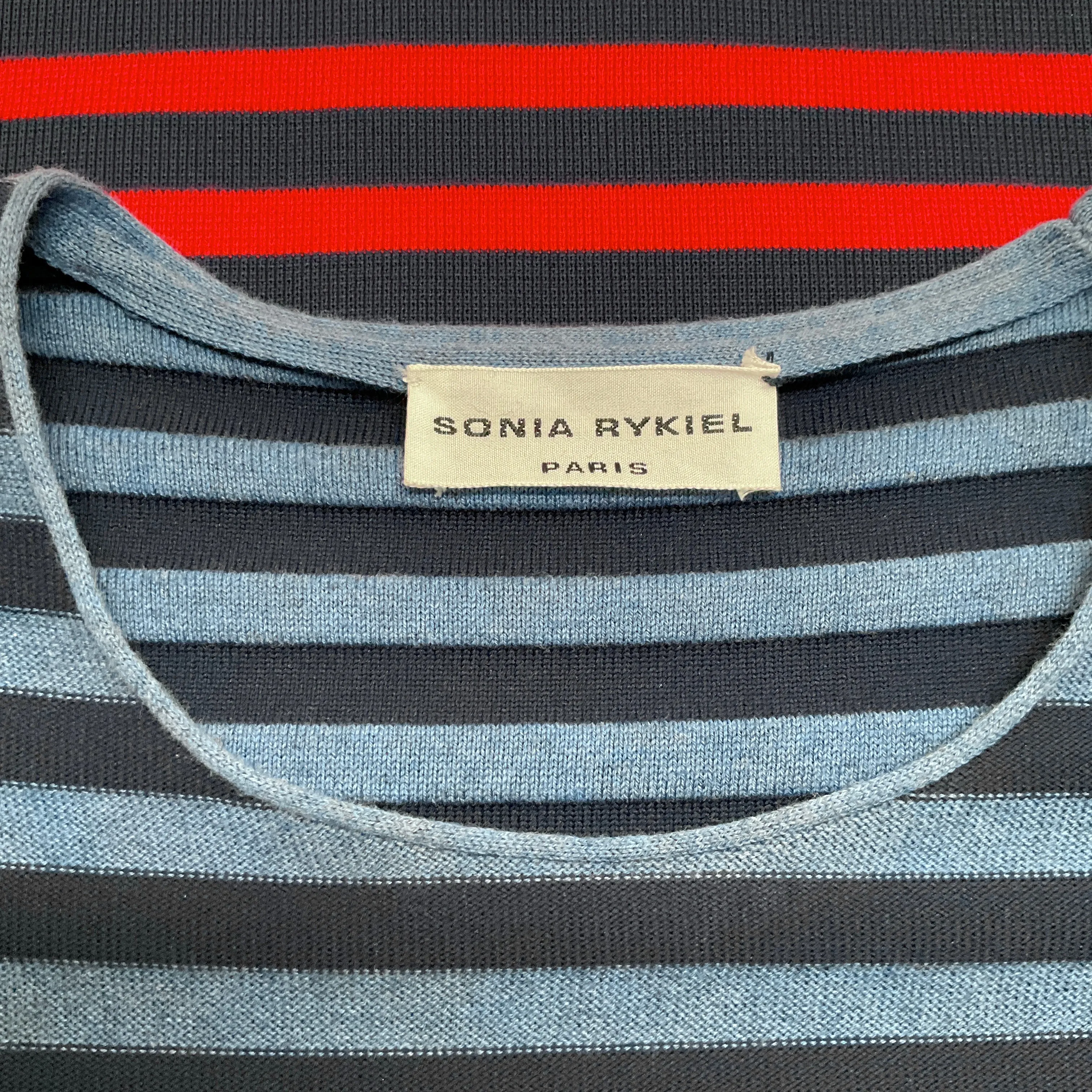 Sonia Rykiel Red / Blue Striped Dress