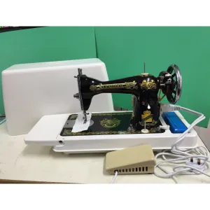 Standard Traditional Sewing Machine - Treadle with Table & Stand (OR) Electrical Portable Design Standard Machine   Portable Box   Motor