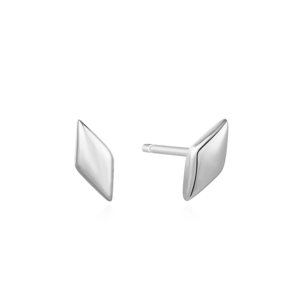 Sterling Silver Geometric Stud Earrings by Ania Haie