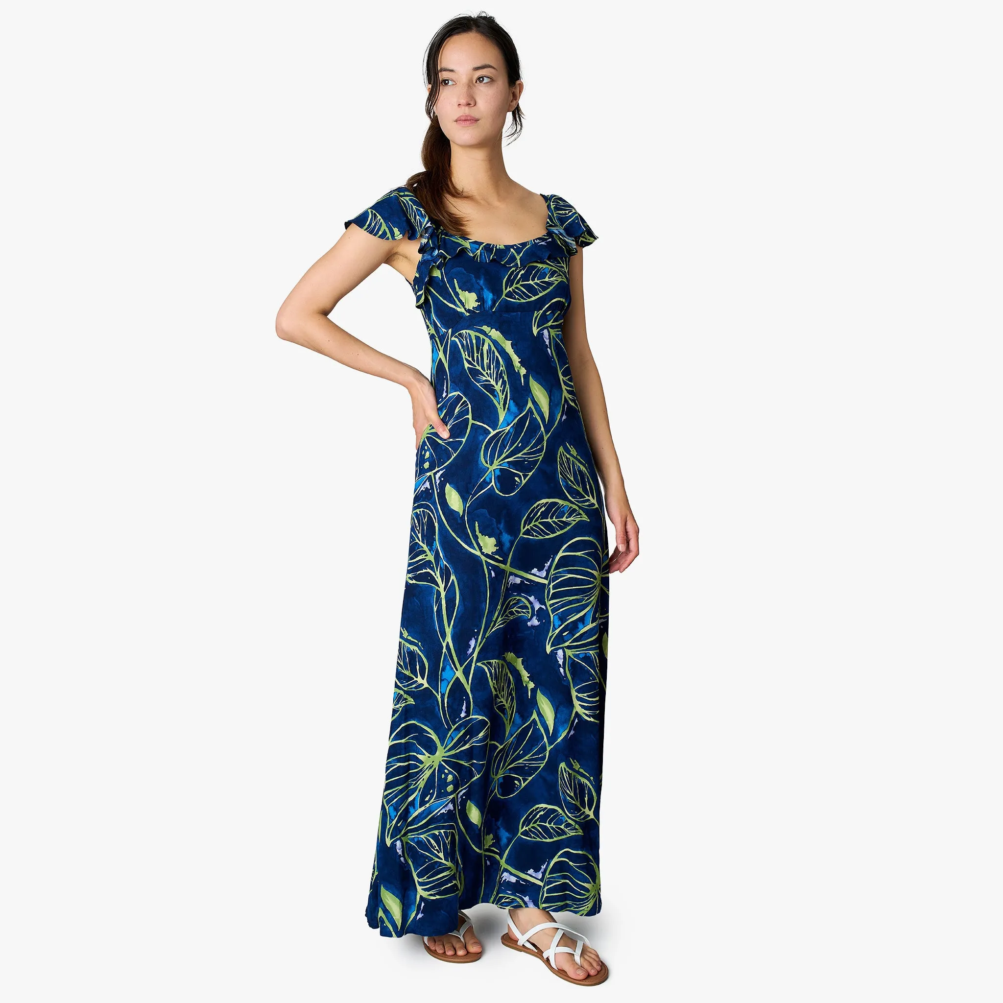 Taro Leaf Empire Dress