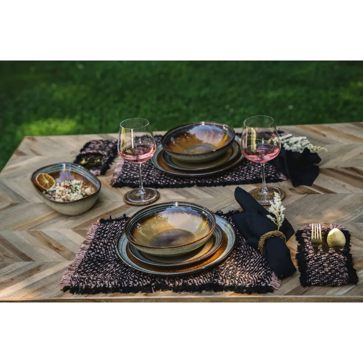 The Oh My Gee Placemat - Black Copper - Set of 4