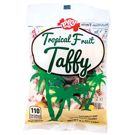 Tropical Fruit Mix Salt Water Taffy 4.5oz | 1 ct