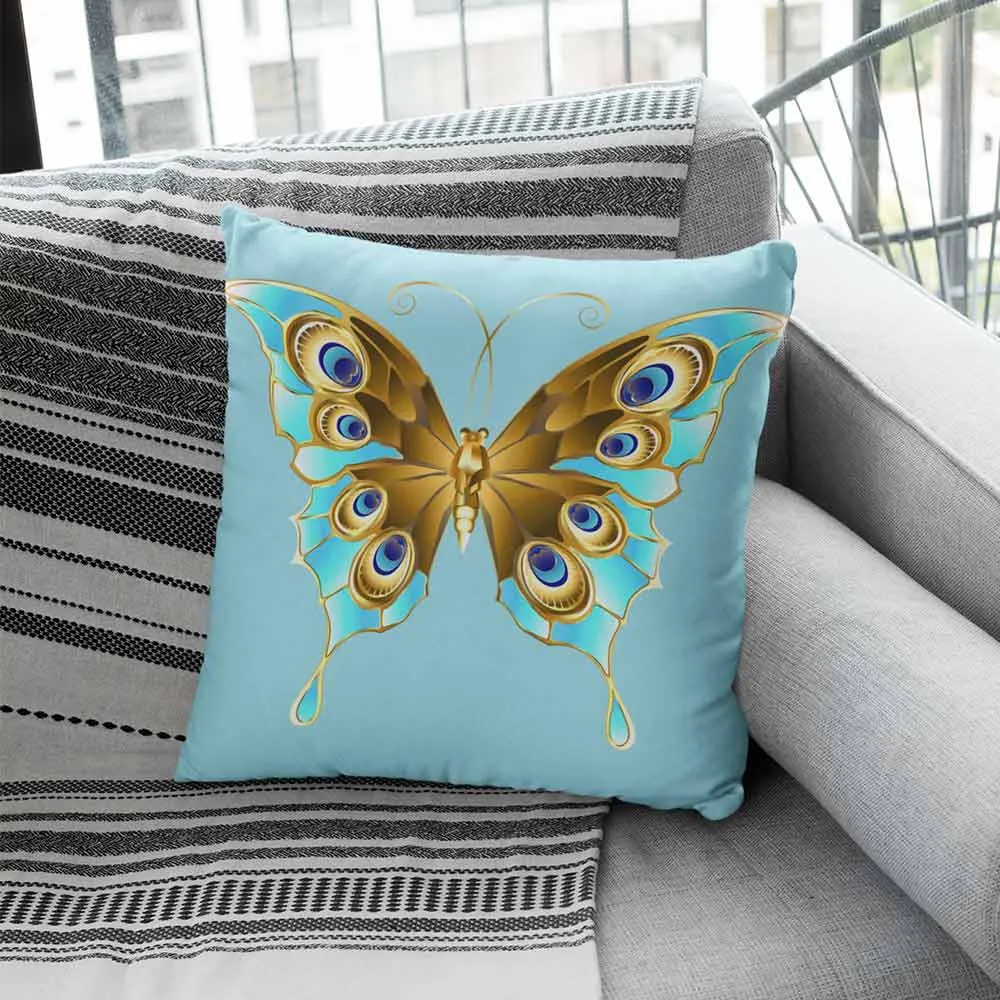 Turquoise blue cushion covers