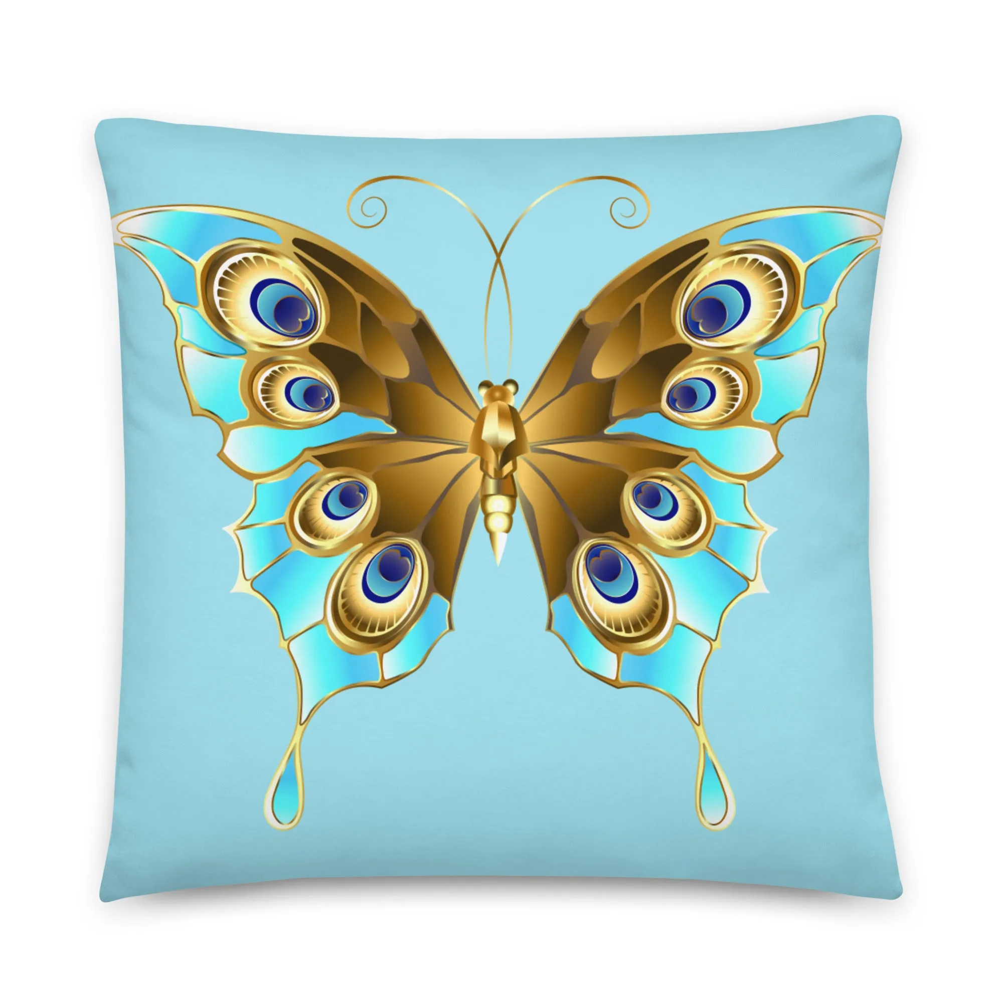 Turquoise blue cushion covers