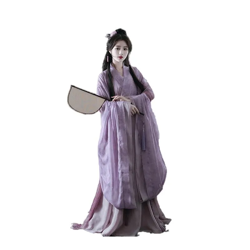 Wei Jin Style Lavender Traditional Chinese Hanfu