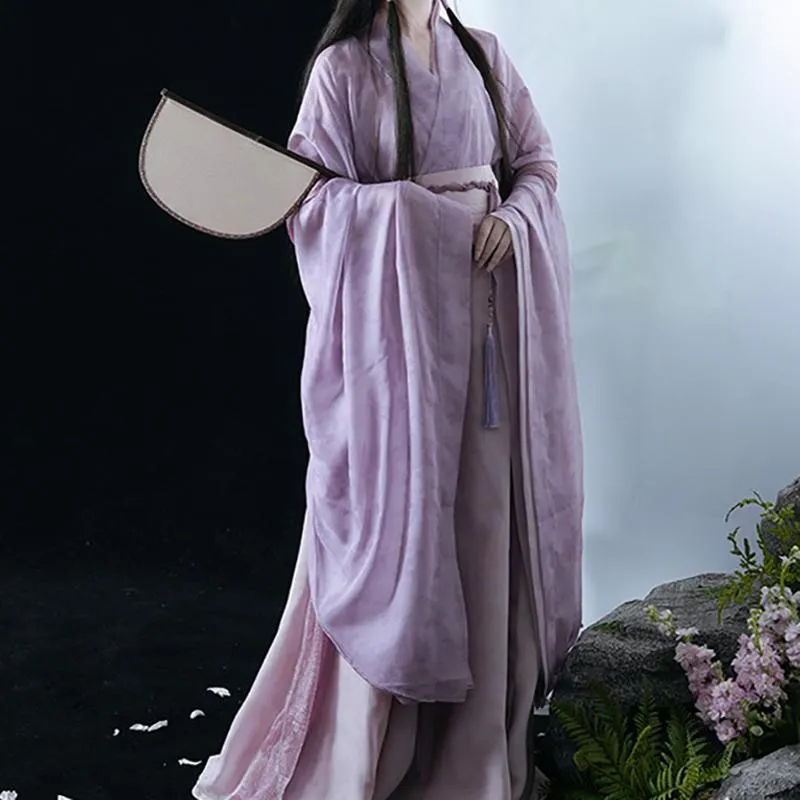 Wei Jin Style Lavender Traditional Chinese Hanfu