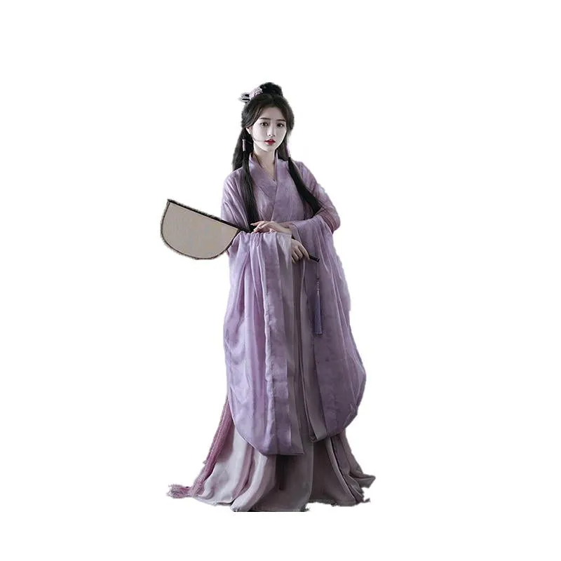 Wei Jin Style Lavender Traditional Chinese Hanfu