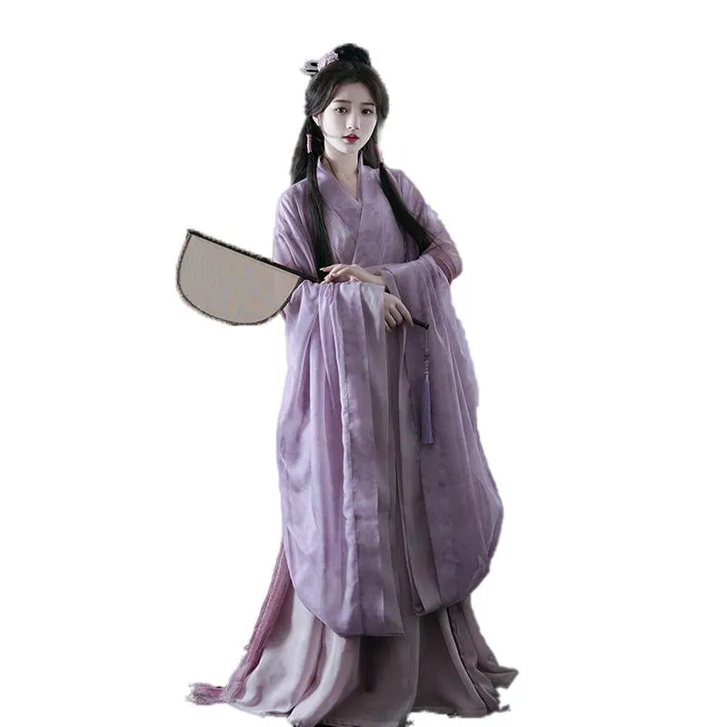 Wei Jin Style Lavender Traditional Chinese Hanfu